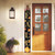 72" Black Gold And Orange Solid Wood Floral Bouquet Happy Fall Porch Sign