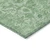3' X 5' Green And Artichoke Green Floral Washable Indoor Outdoor Area Rug