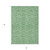 3' X 5' Green And Artichoke Green Floral Washable Indoor Outdoor Area Rug