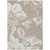5' X 8' Taupe Beige And Ivory Floral Washable Indoor Outdoor Area Rug