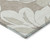 5' X 8' Taupe Beige And Ivory Floral Washable Indoor Outdoor Area Rug