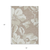 5' X 8' Taupe Beige And Ivory Floral Washable Indoor Outdoor Area Rug