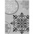 5' X 8' Gray Black And White Floral Medallion Washable Indoor Outdoor Area Rug
