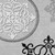 5' X 8' Gray Black And White Floral Medallion Washable Indoor Outdoor Area Rug