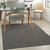 4' X 6' Charcoal Indoor Outdoor Area Rug - Charcoal