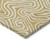 5' X 8' Gold And Ivory Abstract Washable Indoor Outdoor Area Rug Transitional Style - Gold, Ivory Color