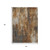 3' X 5' Rust Gray And Ivory Abstract Washable Indoor Outdoor Area Rug