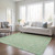 5' X 8' Sage And Artichoke Green Floral Washable Indoor Outdoor Area Rug