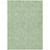 5' X 8' Sage And Artichoke Green Floral Washable Indoor Outdoor Area Rug