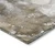 3' X 5' Brown and Gray Abstract Washable Non Skid Indoor Outdoor Area Rug - Brown, Gray