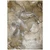 3' X 5' Brown and Gray Abstract Washable Non Skid Indoor Outdoor Area Rug - Brown, Gray