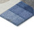 3' X 5' Blue Gray And Ivory Geometric Washable Indoor Outdoor Area Rug