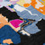 3' X 5' Black Blue And Pink Abstract Washable Indoor Outdoor Area Rug