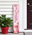 48" Pink Solid Wood Hearts Welcome Porch Sign