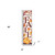 36" Off White And Orange Solid Wood Happy Fall Leaves Porch Sign