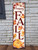 36" Off White And Orange Solid Wood Happy Fall Leaves Porch Sign