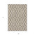 5' X 8' Brown And Ivory Geometric Washable Indoor Outdoor Area Rug - Brown, Ivory