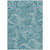 5' X 8' Turquoise And Ivory Paisley Washable Indoor Outdoor Area Rug