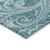 5' X 8' Turquoise And Ivory Paisley Washable Indoor Outdoor Area Rug