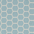 6' Aqua And Ivory Geometric Indoor Outdoor Area Rug