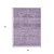 5' X 8' Plum And Purple Medallion Washable Indoor Outdoor Area Rug