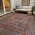 5' X 8' Pink And Mauve Medallion Washable Indoor Outdoor Area Rug