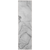 8' Runner Gray Abstract Washable Non Skid Indoor Outdoor Runner Rug