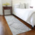8' Runner Gray Abstract Washable Non Skid Indoor Outdoor Runner Rug