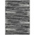 3' X 5' Black And Ivory Striped Washable Indoor Outdoor Area Rug Transitional Style - Black, Ivory Color