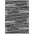 3' X 5' Black And Ivory Striped Washable Indoor Outdoor Area Rug Transitional Style - Black, Ivory Color