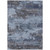 3' X 5' Blue And Charcoal Abstract Washable Indoor Outdoor Area Rug - Blue, Charcoal