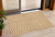 3' X 5' Orange And Beige Chevron Washable Indoor Outdoor Area Rug