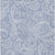 5' X 8' Denim Blue Sky Blue And Ivory Paisley Washable Indoor Outdoor Area Rug