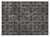 2' X 3' Gray and Black Floral Medallion Washable Non Skid Indoor Outdoor Area Rug