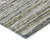 3' X 5' Pewter Striped Washable Indoor Outdoor Area Rug