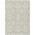 3' X 5' Beige And Ivory Trellis Washable Indoor Outdoor Area Rug