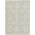 3' X 5' Beige And Ivory Trellis Washable Indoor Outdoor Area Rug