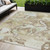 5' X 8' Taupe And Ivory Abstract Washable Indoor Outdoor Area Rug - 880016525298