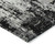 5' X 8' Black And Gray Abstract Washable Indoor Outdoor Area Rug