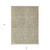 3' X 5' Ivory And Brown Abstract Washable Indoor Outdoor Area Rug