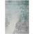 5' X 8' Pale Aqua And Gray Abstract Washable Indoor Outdoor Area Rug