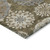 5' X 8' Brown Ivory And Beige Floral Medallion Washable Indoor Outdoor Area Rug