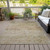 5' X 8' Gold And Beige Abstract Washable Indoor Outdoor Area Rug - Gold, Beige