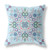 20" x 20" Light Blue Blown Seam Paisley Indoor Outdoor Throw Pillow