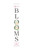 72" White Solid Wood Blooms Welcome Porch Sign