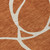 5' X 8' Copper And Ivory Abstract Washable Indoor Outdoor Area Rug