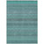 3' X 5' Turquoise Striped Washable Non Skid Indoor Outdoor Area Rug