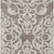 3' X 5' Taupe And Ivory Damask Washable Indoor Outdoor Area Rug