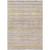 3' X 5' Terra Cotta Striped Washable Indoor Outdoor Area Rug