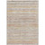 3' X 5' Terra Cotta Striped Washable Indoor Outdoor Area Rug